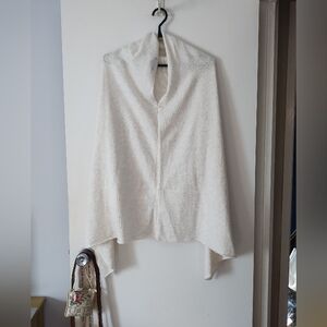 MEGHAN MARKLE X REITMANS Cream Cashmere Blend Knit Poncho